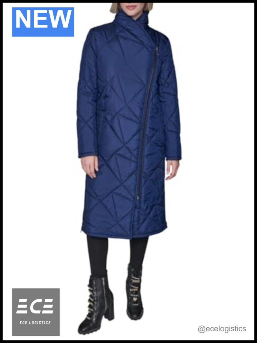 Womens Quilted Asymmetrical Long Coat Fall Jacket